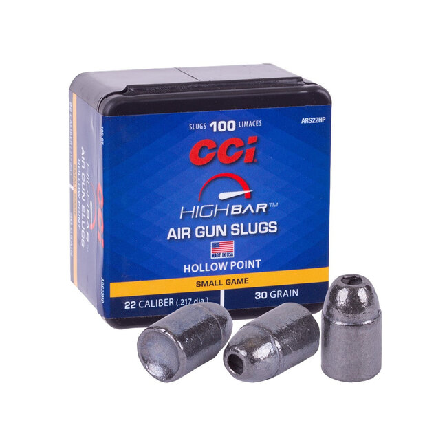 CCI High Bar Air Gun Slugs .22 Cal - 30gr Hollow Point - 100ct