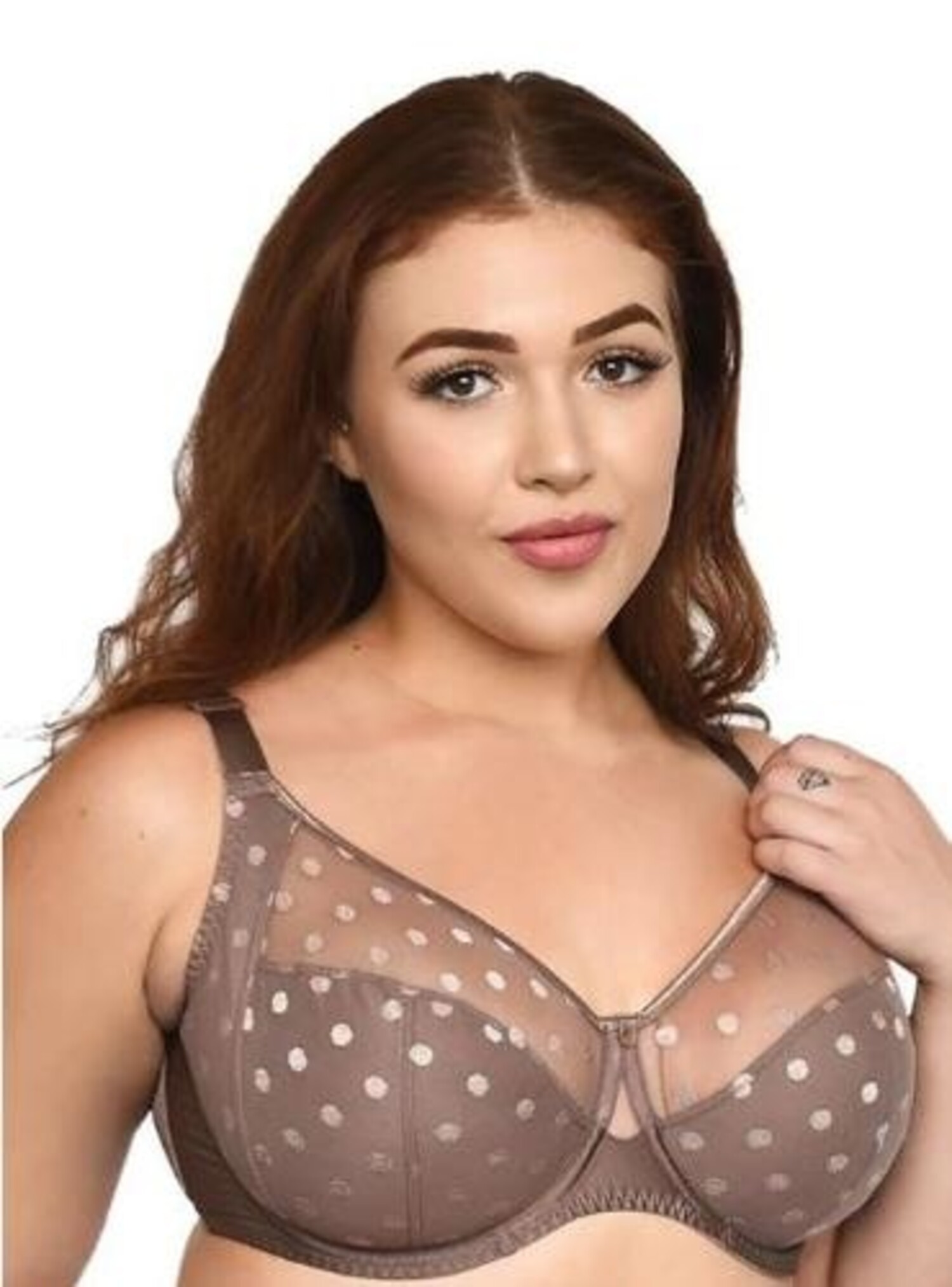 Carmen Light Padded Everyday Bra Supportive Underwire Balcony Balconette  3/4 Cup Demi T-Shirt Bra for Curves Women(32D-44F)