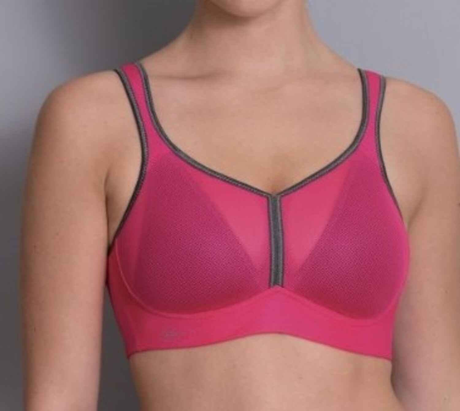  5544-107 Womens Active Smart Rose Pink Padded Sports Bra 32G