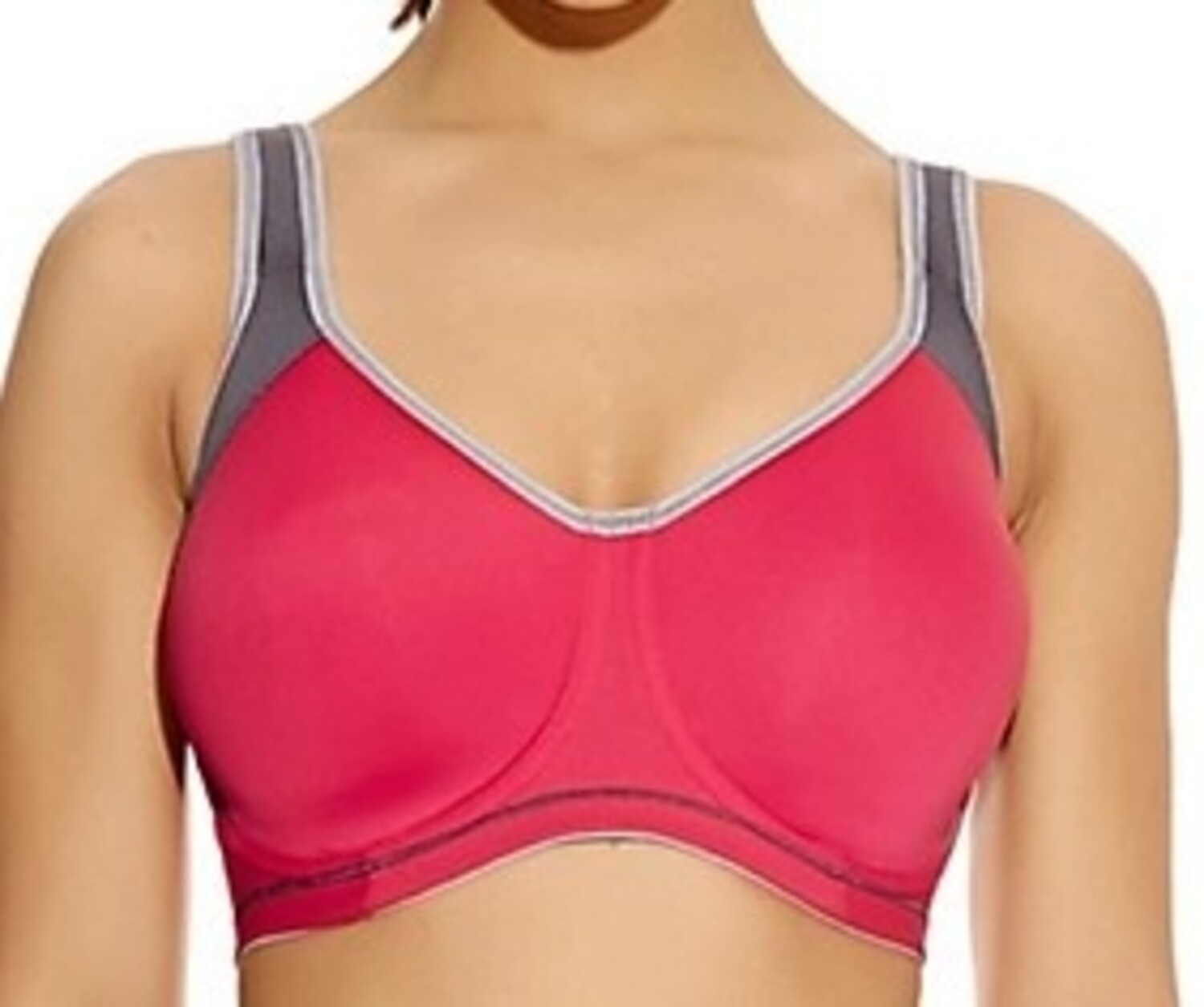 Freya Active AA4892 Underwire Sports Bra Charcoal Gray Pink Green Size 32G  US 