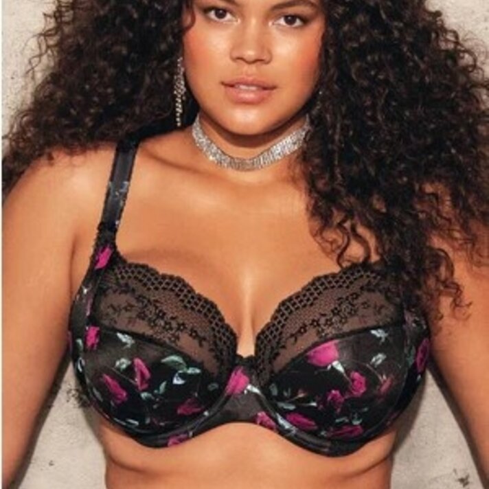 Elomi Women's Plus-Size Yolanda Underwire Bra, Black, 40J at  Women's  Clothing store: Bras