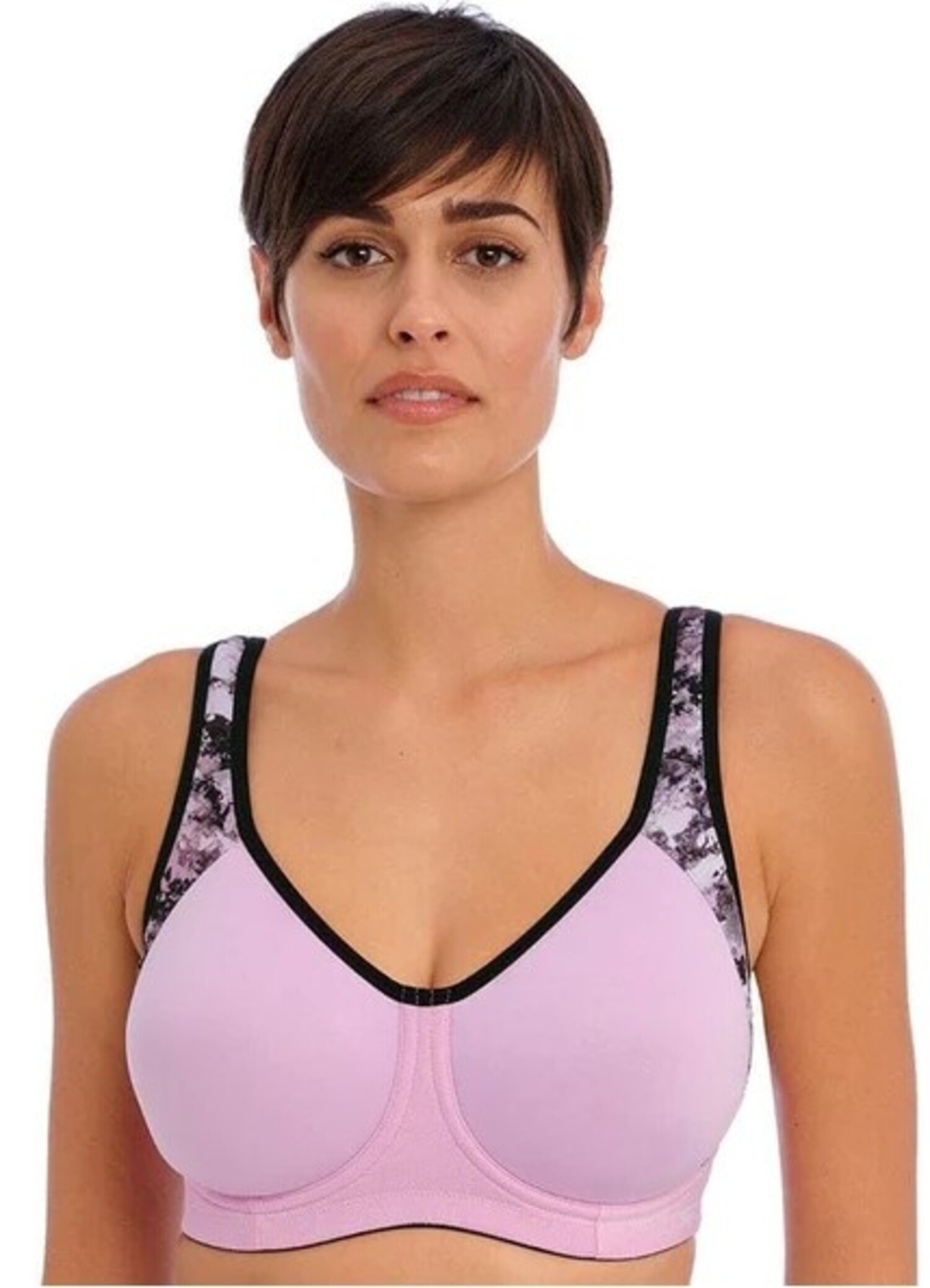 Freya Lingerie Sonic Underwired Sports bra E-H cup CARBON – Lace