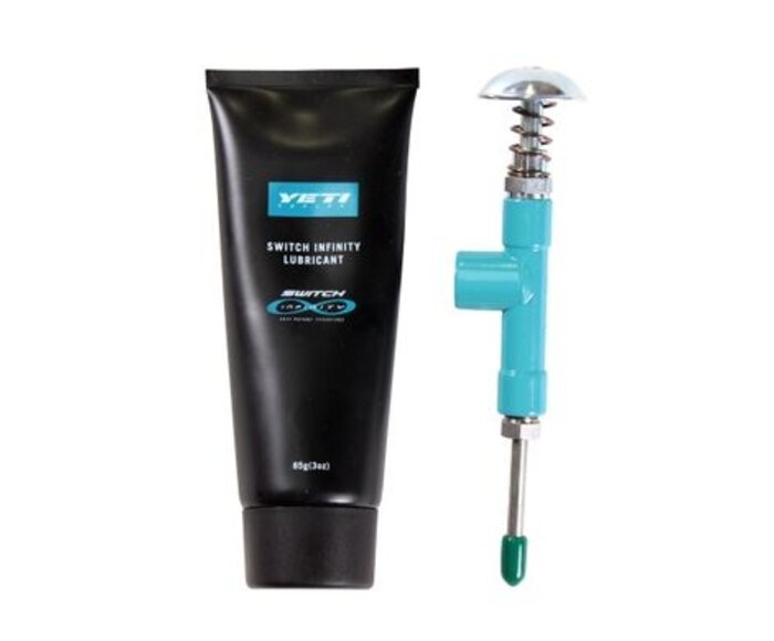 Pistolet à graisse avec lubrifiant pour suspension de vélo