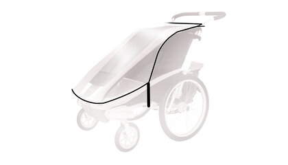 Toile de protection pour remorque-vélo