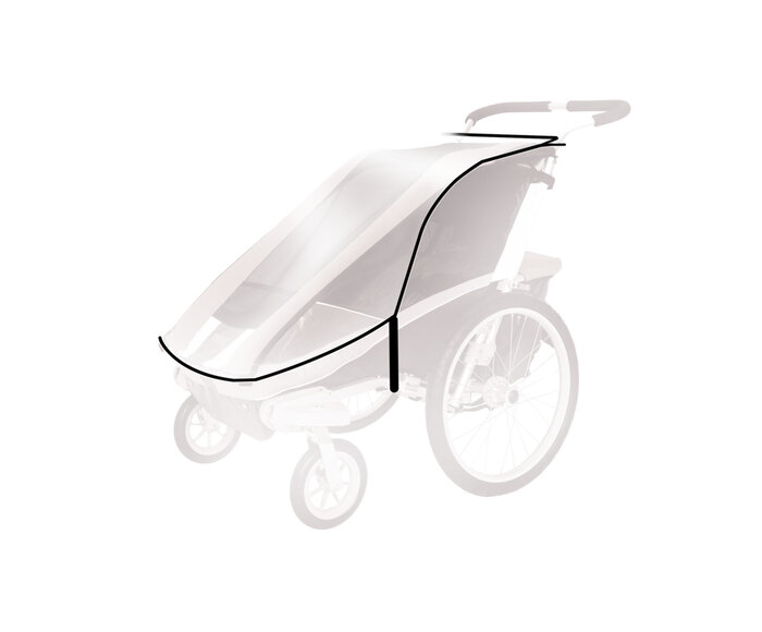 Toile de protection pour remorque-vélo