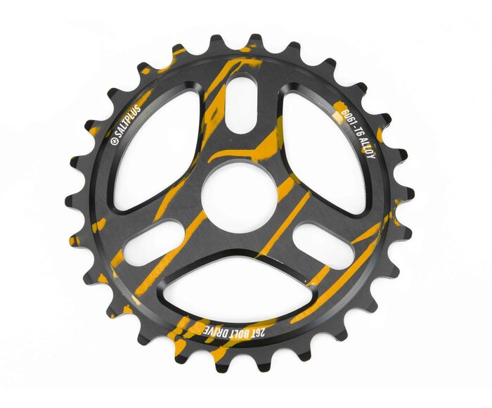 Trident Drip - Plateau de vélo BMX (couleur noir-or)