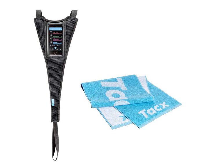 Toile avec pochette intégrée et serviette d'entrainement à vélo