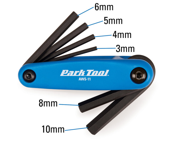AWS-11 Jeu de 5 clés hexagonales