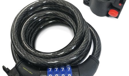 1 pièce Antivol à câble en acier pour vélo, cadenas à combinaison