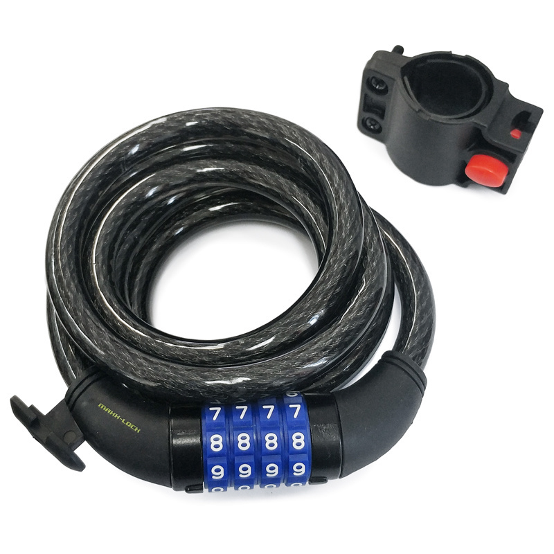 MAXXLOCK Buster Cadenas de vélo à câble et à combinaison Mathieu