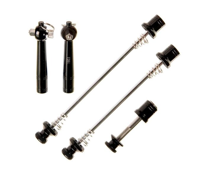 Barrure de roue et collets de selle