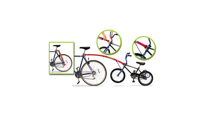 Barre de remorquage pour vélo d'enfant (Girafe)