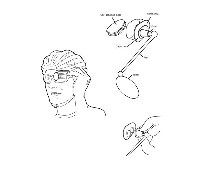 Miroir de Casque de vélo