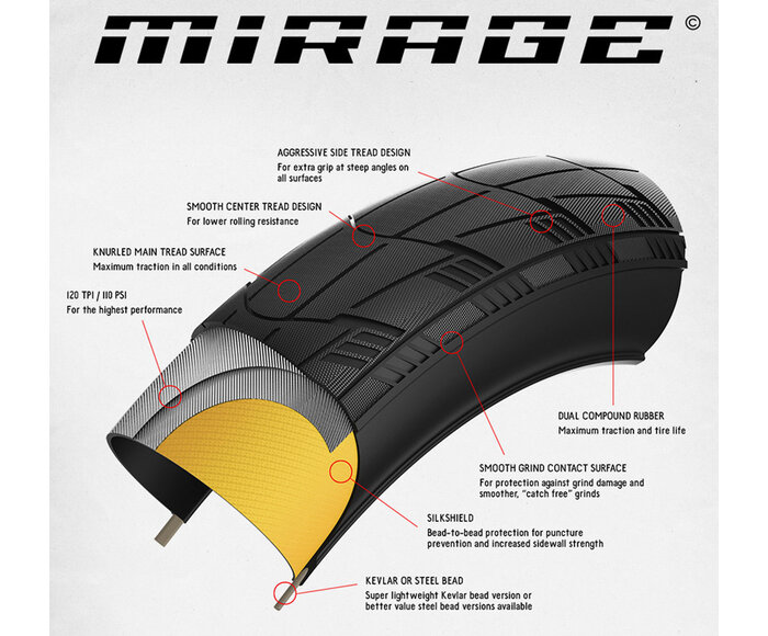 Mirage - Pneu bmx freestyle