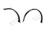 Garde-boue pour vélo E-bike hybride (paire)
