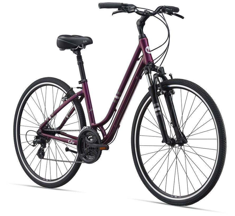 Flourish FS 1 2022 - Vélo hybride confort à simple suspension Femme
