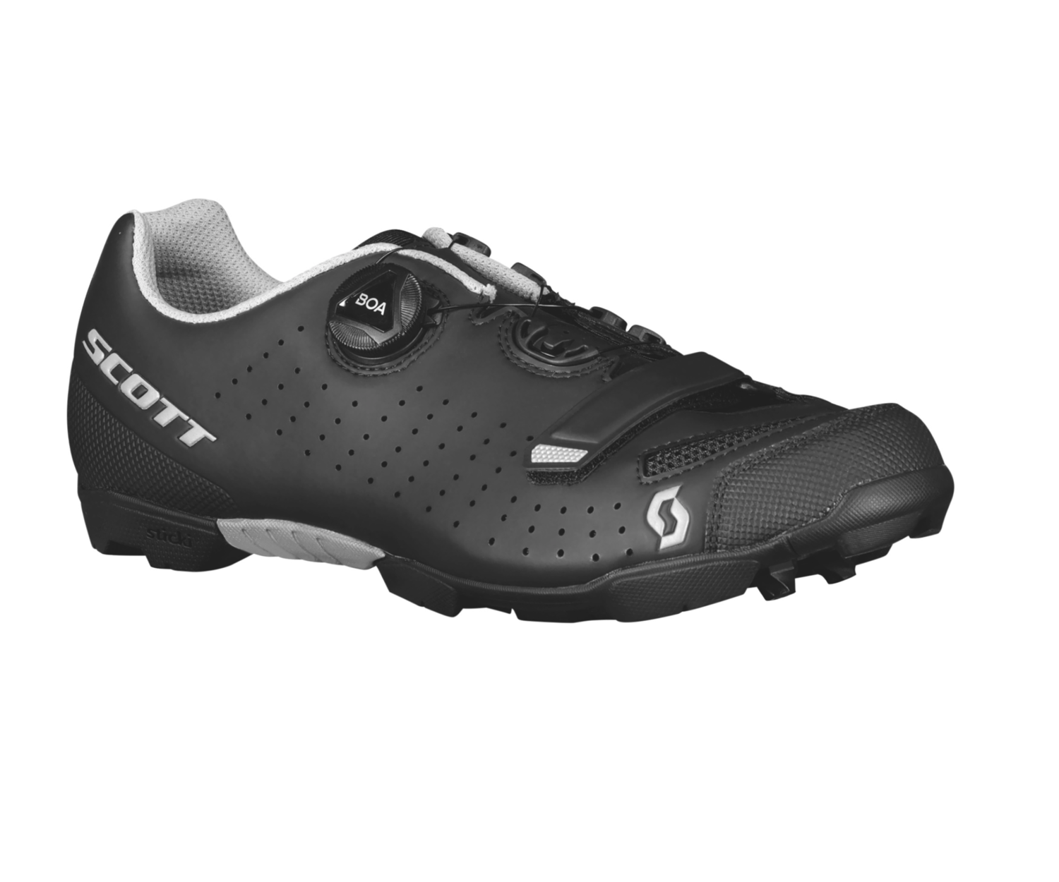 Chaussures VTT Femme SCOTT MTB Comp Boa 2024 - Gris Foncé, Fermeture BOA, Semelle Stable