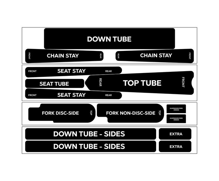 Pellicule Distorsion pour cadre et fourche
