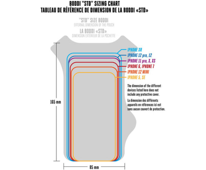 Boddi - Pochette de téléphone en néoprène avec rabat
