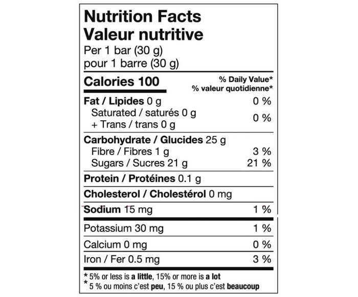 Barre de fruit énergétique Xact Energy