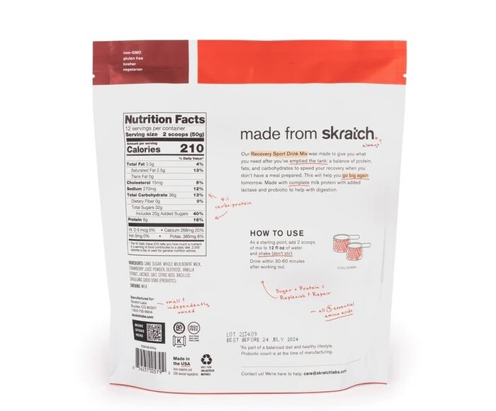 Mélange pour boisson de récupération