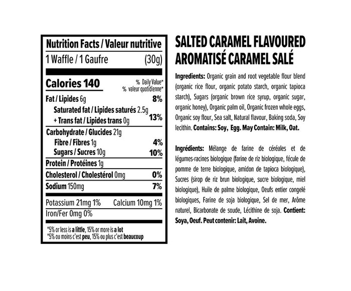 Gaufre énergétique biologique