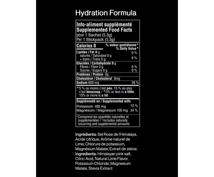 Hydratation - Mélange pour boisson énergisante