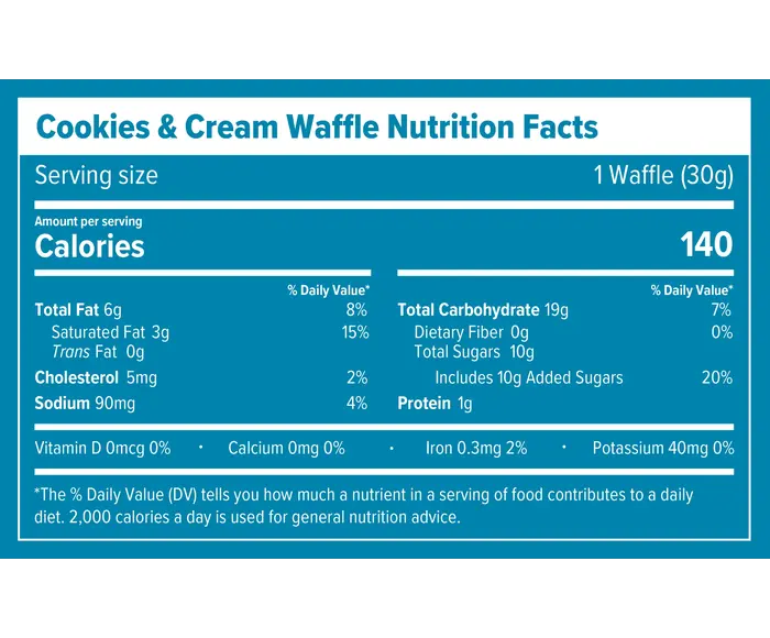 Gaufre énergétique biologique