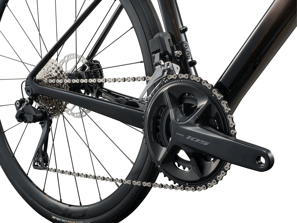 Transmission Shimano 105 du Liv Avail Advanced 1 en gros plan.