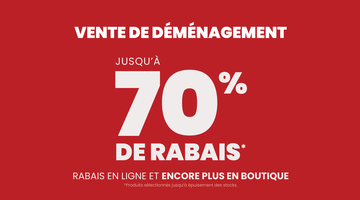 Mathieu Performance déménage : jusqu’à 70 % de rabais