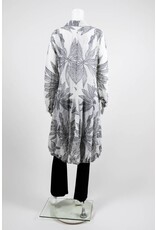 Alembika Long Sleeve Grey Fern Print Dress