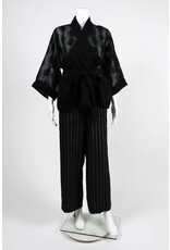 Alembika Sheer Dot 3/4 Sleeve Wrap Jacket