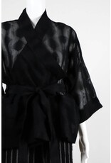 Alembika Sheer Dot 3/4 Sleeve Wrap Jacket