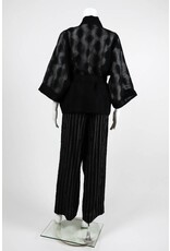 Alembika Sheer Dot 3/4 Sleeve Wrap Jacket