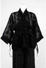 Alembika Sheer Dot 3/4 Sleeve Wrap Jacket
