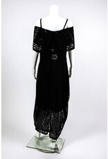 Alembika Perforated Cowl Neck Dress