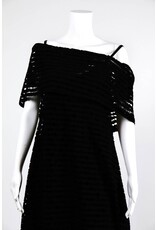 Alembika Perforated Cowl Neck Dress