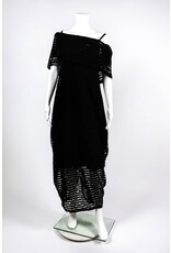 Alembika Perforated Cowl Neck Dress