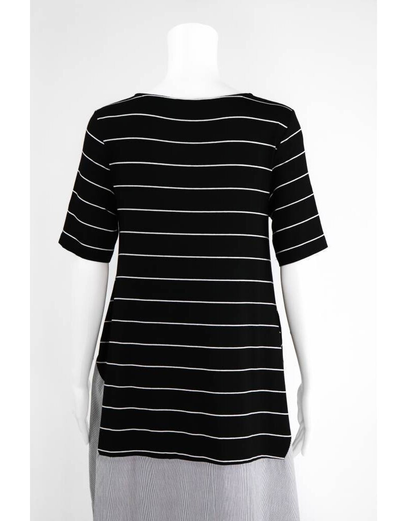 Alembika Sleeveless Mixed Stripe Dress