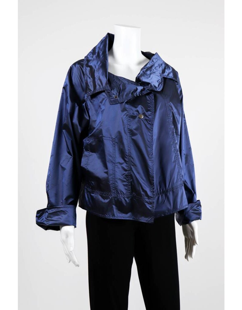 Alembika Button Front Cowl Neck Jacket