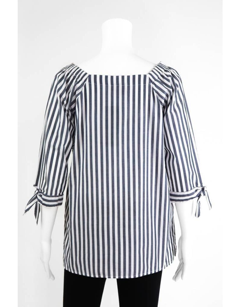 Inae Collection Poplin Tie Sleeve Tunic