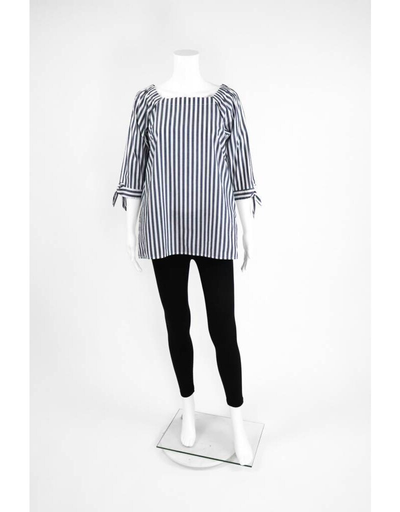 Inae Collection Poplin Tie Sleeve Tunic