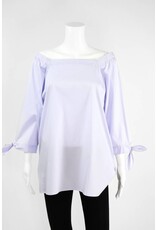Inae Collection Poplin Tie Sleeve Tunic Solid