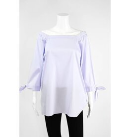 Inae Collection Poplin Tie Sleeve Tunic Solid