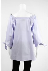 Inae Collection Poplin Tie Sleeve Tunic Solid
