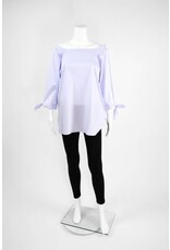 Inae Collection Poplin Tie Sleeve Tunic Solid