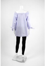 Inae Collection Poplin Tie Sleeve Tunic Solid