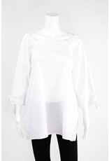 Inae Collection Poplin Tie Sleeve Tunic Solid