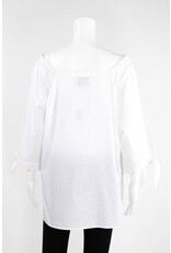 Inae Collection Poplin Tie Sleeve Tunic Solid