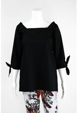 Inae Collection Poplin Tie Sleeve Tunic Solid